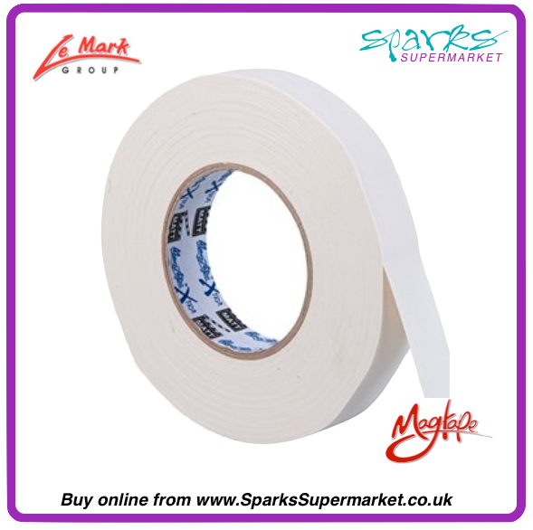 25mm - White Matt Gaffa Tape 25mm X 50m - Magtape Xtra (1")