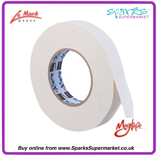 White Matt Gaffa Tape 25mm X 50m - Magtape Xtra (1")