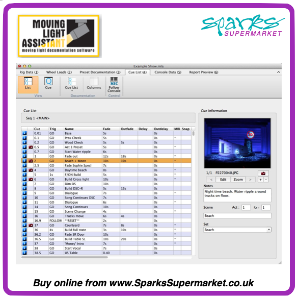 Moving Light Assistant Software - Institutional Licence (3665)