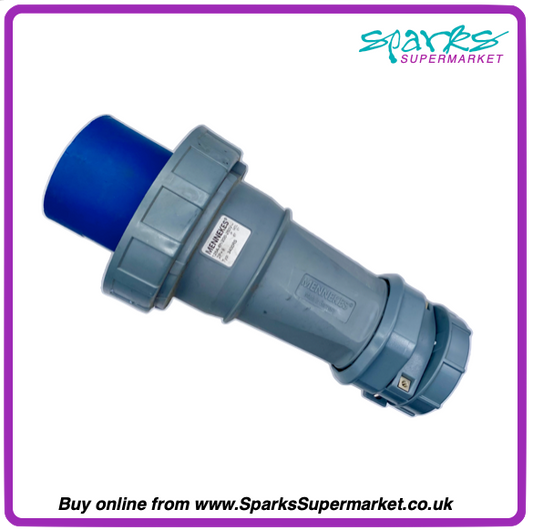 Mennekes 125A PLUG 240V SINGLE PHASE (1P+N+E) IP67