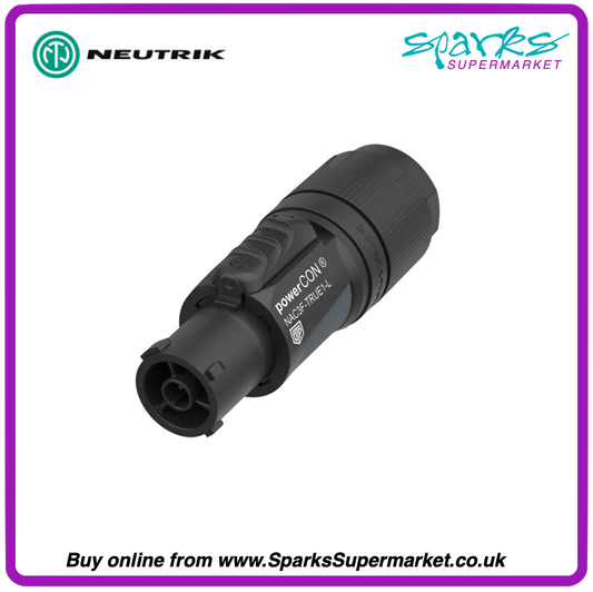 PowerCON True1 Socket, 10mm to 16mm, 250V AC, 16A - NAC3F-TRUE1-L