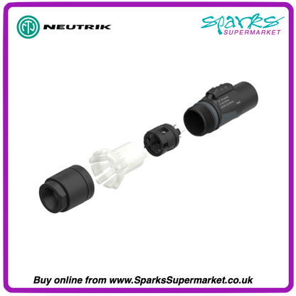 PowerCON True1 Plug, 10mm to 16mm, 250V AC, 16A - NAC3M-TRUE1-L