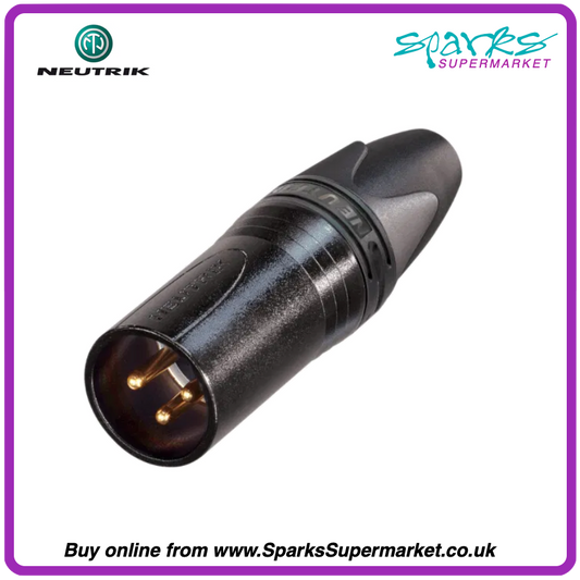 XLR 3-Pin Male Connector Black NC3MXX-B