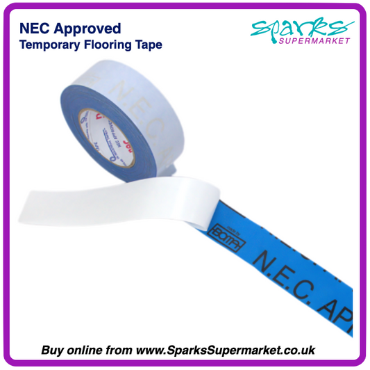 NEC Approved Double-Sided Floor / Carpet Tape 50mm x 50m