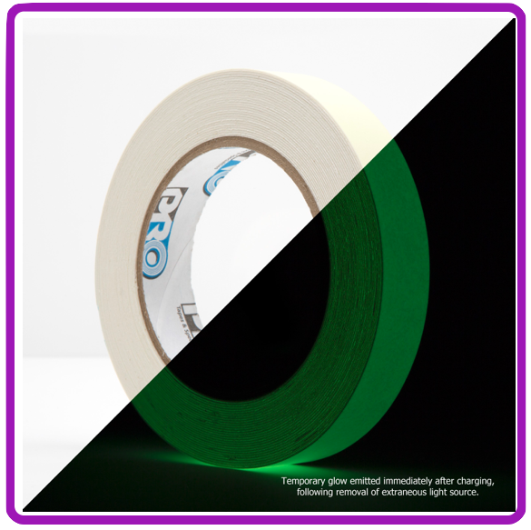 Pro Glow Tape / Glow In The Dark Tape - 20mm X 9.5m Roll