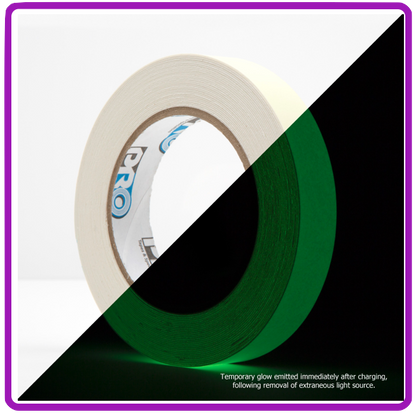 Pro Glow Tape / Glow In The Dark Tape - 20mm X 9.5m Roll