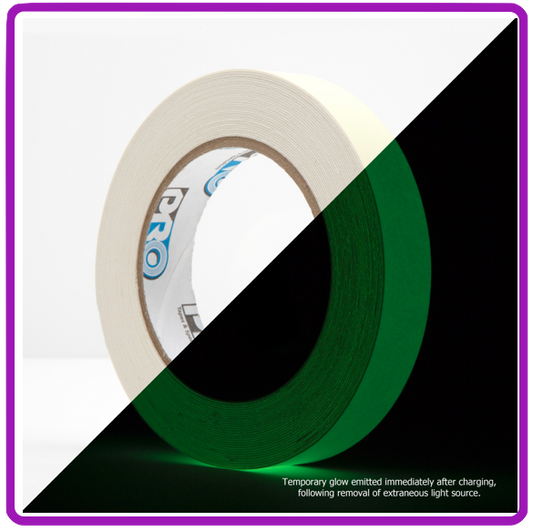 Pro Glow Tape / Glow In The Dark Tape - 20mm X 9.5m Roll
