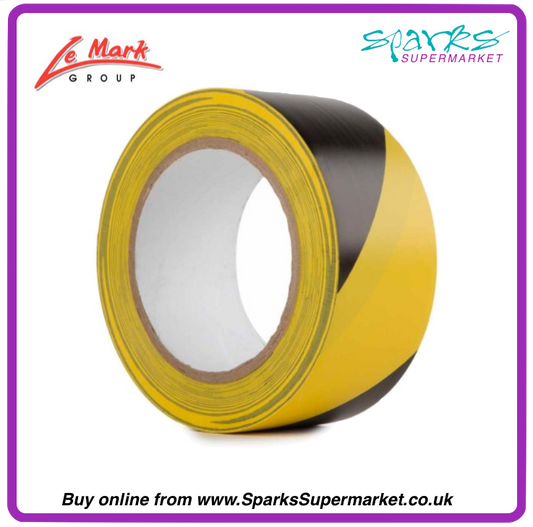 HAZARD FLOOR TAPE BLACK / YELLOW