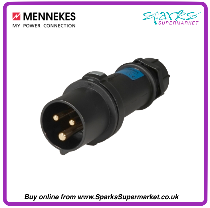 Mennekes 150ZA 16A Plug Black