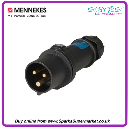 Mennekes 150ZA 16A Plug Black