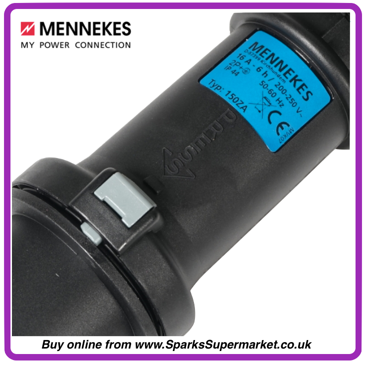 Mennekes 150ZA 16A Plug Black