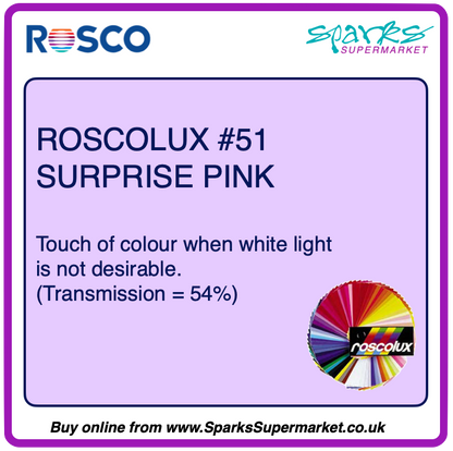 Roscolux #051 Surprise Pink