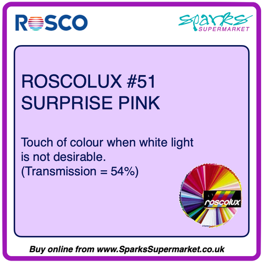 Roscolux #051 Surprise Pink