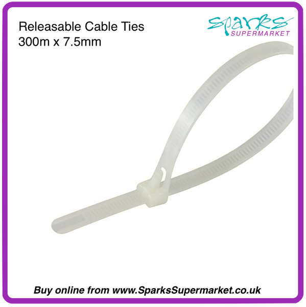 REUSABLE RELEASABLE CABLE TIES 300MM 