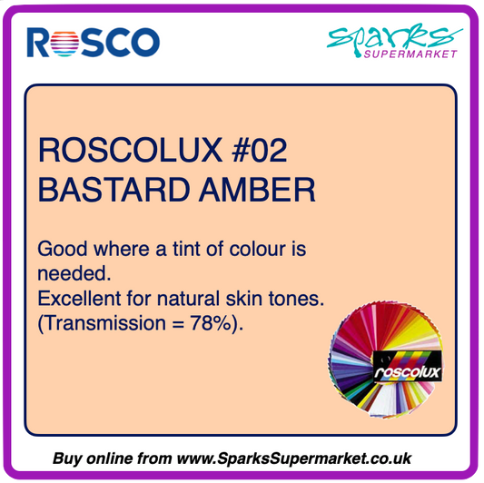 Roscolux #02 Bastard Amber