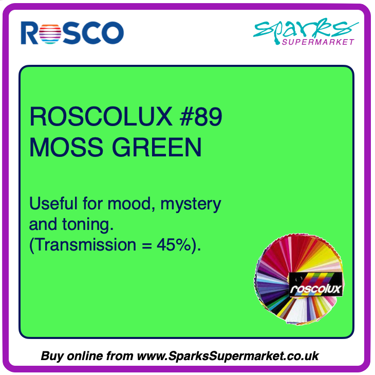 Roscolux #89 Moss Green