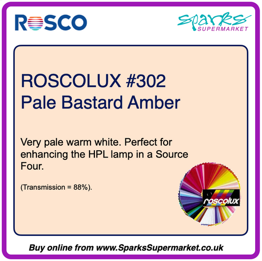 Roscolux #302 Pale Bastard Amber