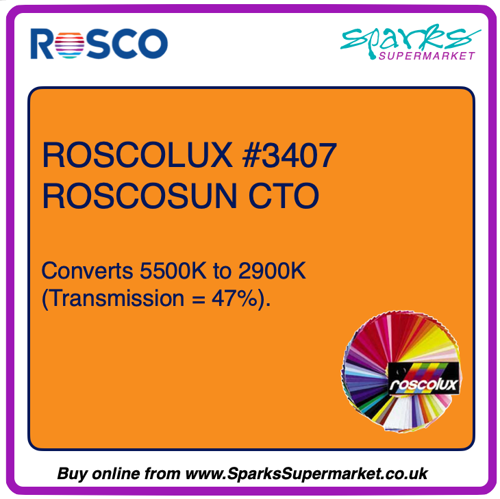 Roscolux #3407 Roscosun CTO