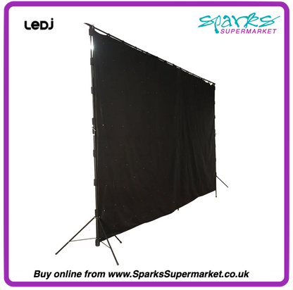 6m x 3m Starcloth Cool White with Portable Stand