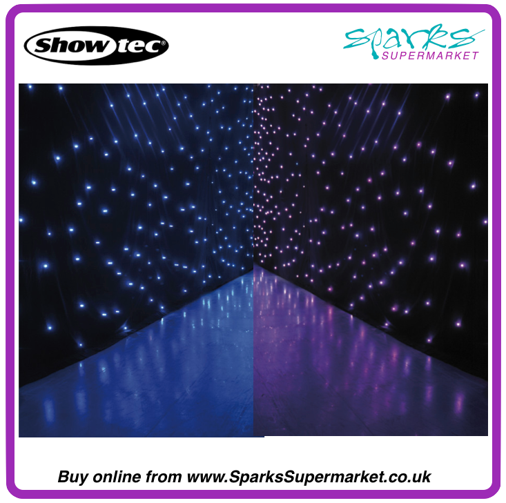 Star Dream LED Curtain 6m x 4m - 128 RGB LEDs - incl. Controller