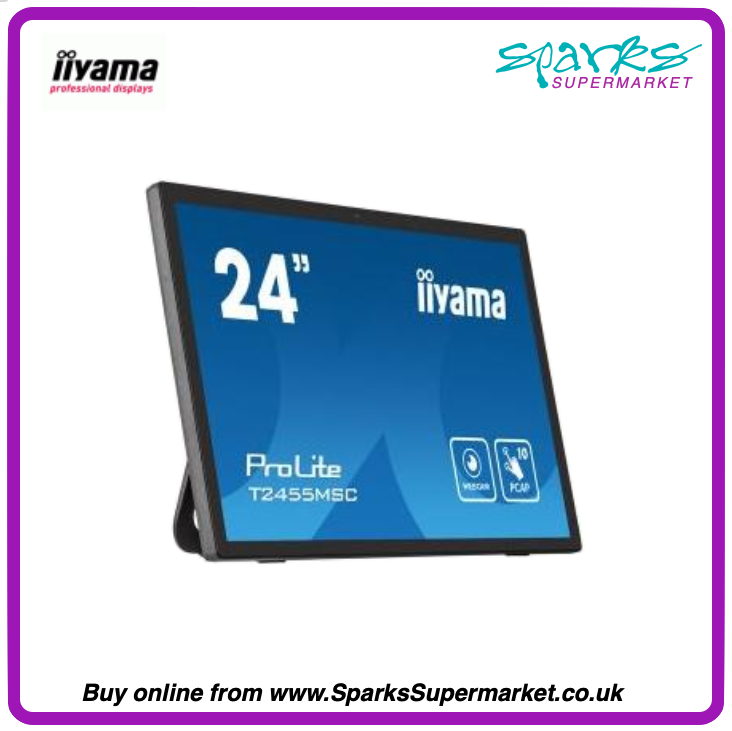 iiyama ProLite 24" PCAP 10-point multi-touch monitor with flexible stand