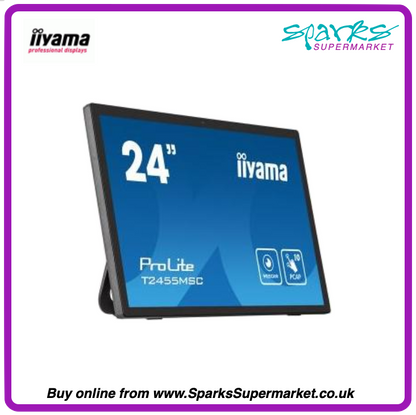 iiyama ProLite 24" PCAP 10-point multi-touch monitor with flexible stand