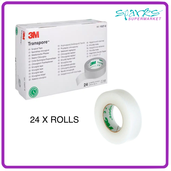 3M Transpore "Radio Mic" Tape, 1.25Cm X 9.1M