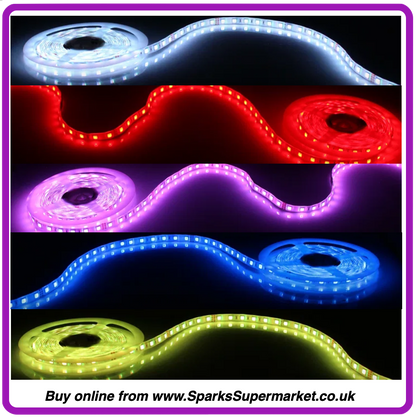 5M RGB+CW LED TAPE WITH POWER SUPPLY AND DMX DRIVER