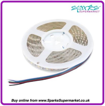 5M RGB+CW LED TAPE WITH POWER SUPPLY AND DMX DRIVER