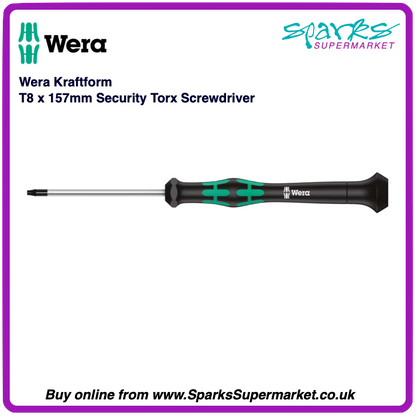 Wera Kraftform Micro T8 Security Torx Screwdriver 157mm
