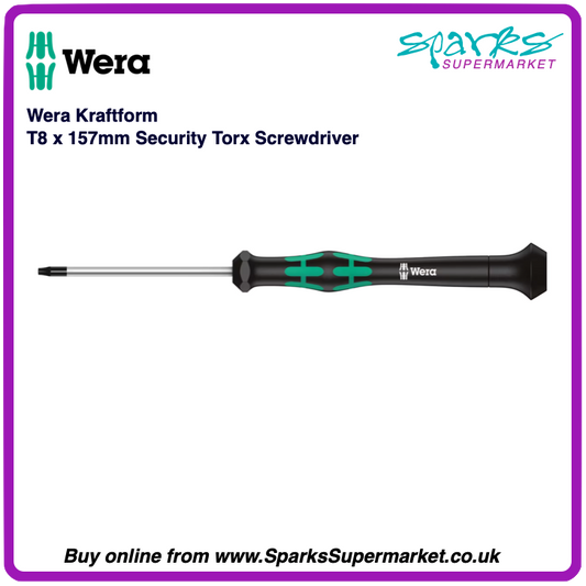 Wera Kraftform Micro T8 Security Torx Screwdriver 157mm