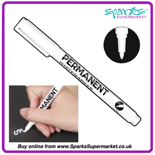 White Permanent Marker - Fine Point