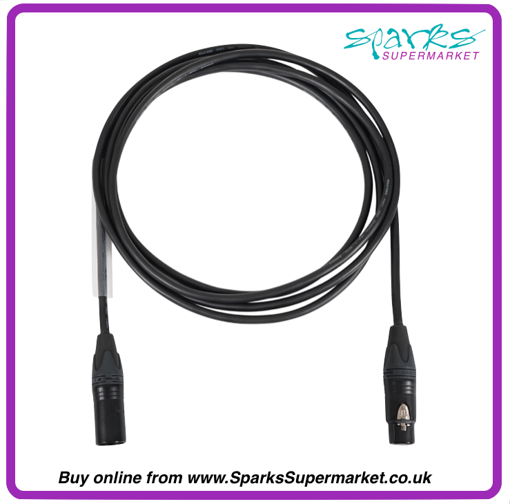 5 Pin DMX Cable, Neutrik xlr 5 Pin Male - Neutrik xlr 5 pin Female