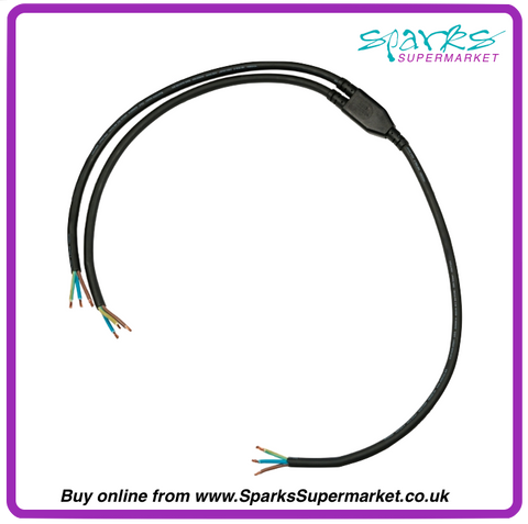Y CORD SPLITTER 2 WAY BARE ENDS 2.5MM 3 CORE