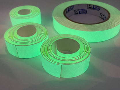 Pro Glow Tape / Glow In The Dark Tape - 20mm X 9m Roll