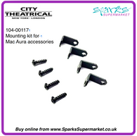  (104-00117) MAC Aura Mount Kit, including 4 clips and 4 screws