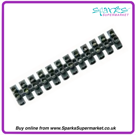 10A TERMINAL BLOCK 12 WAY  STRIP