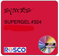 SUPERGEL #324 CHERRY RED (Gypsy Red) (DAMAGED SHEETS)