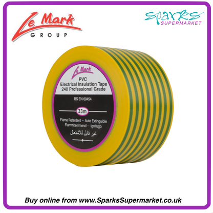 LE MARK WIDE PVC TAPE EARTH