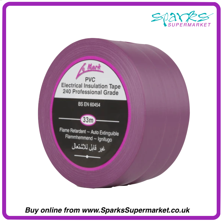 WIDE PVC ELECTRICAL TAPE VIOLET / PURPLE