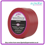 WIDE PVC ELECTRICAL TAPE RED