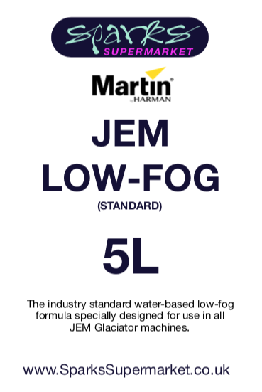 Low-Fog Fluid for Jem Glaciator (Formerly B2 Fluid)