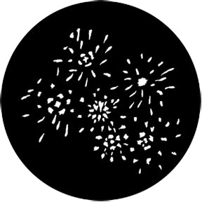ROSCO STEEL GOBO 73654	Fireworks 3D