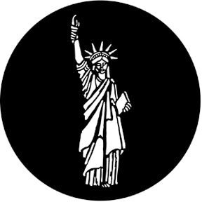 ROSCO STEEL GOBO 77307	Statue of Liberty