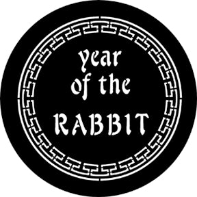 ROSCO STEEL GOBO 77652G Year Of The Rabbit