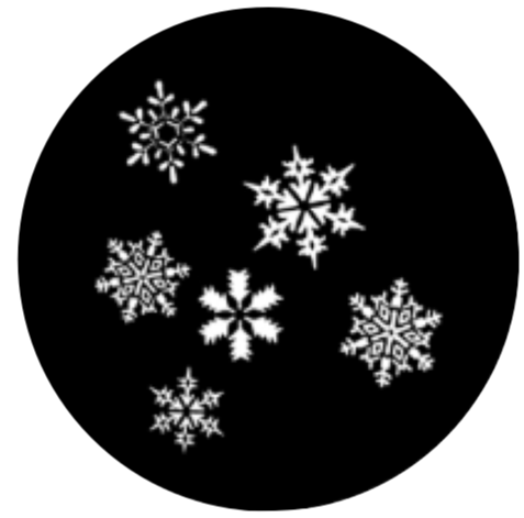 ROSCO STEEL GOBO 77837	Snowfall