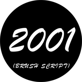ROSCO STEEL GOBO 78265	Brush Script Dates