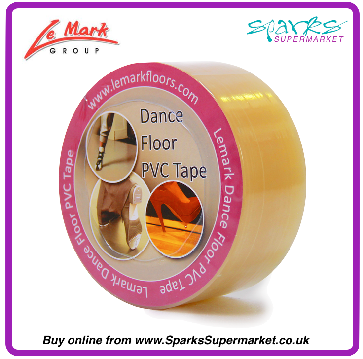 LE MARK PVC DANCE FLOOR TAPE CLEAR