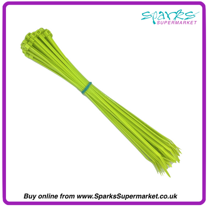 FLUORESCENT GREEN CABLE TIES