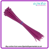 FLUORESCENT PINK CABLE TIES